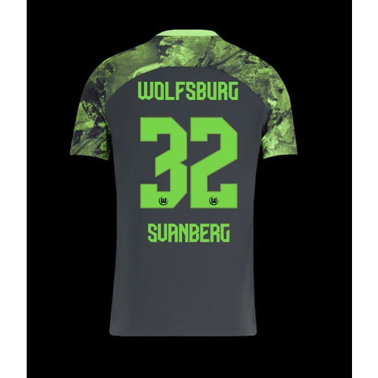 Bhs 2023-2024 vfl wolfsburg away jersey lacroix vandeven arnold svanberg wind football tshirts plus size bsh