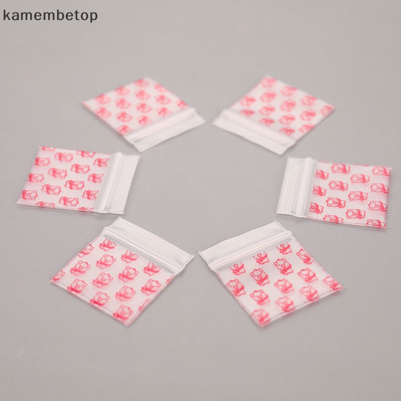 Set 100 Túi Zip Nhựa Mini Đựng Thuốc Tiện Dụng