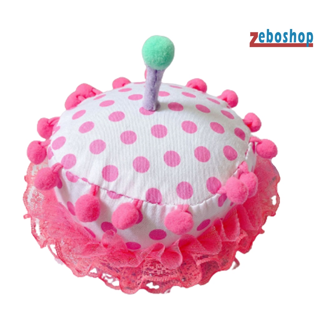 Băng Đô Cài Tóc Co Giãn Nhiều Màu Sắc Tạo Hình Bánh Sinh Nhật Độc Đáo