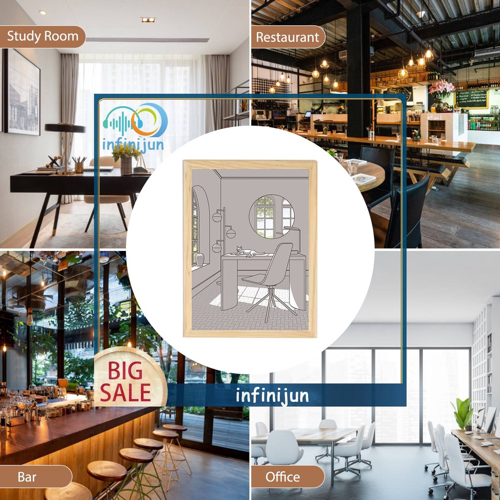 Khung Ảnh Có Đèn LED Bằng Acrylic Dùng Trang Trí