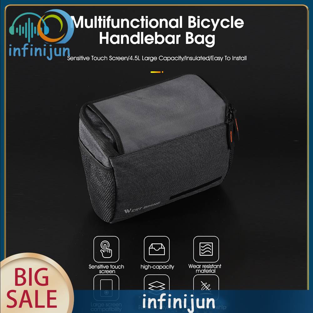 Túi Đựng Điện Thoại Cảm Ứng Màn Hình 4.5L Gắn Ghi Đông Xe Đạp