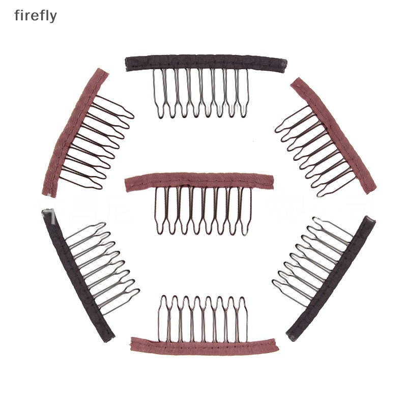 Set 10 Lược Kẹp Tóc Giả Bằng Kim Loại Tiện Dụng