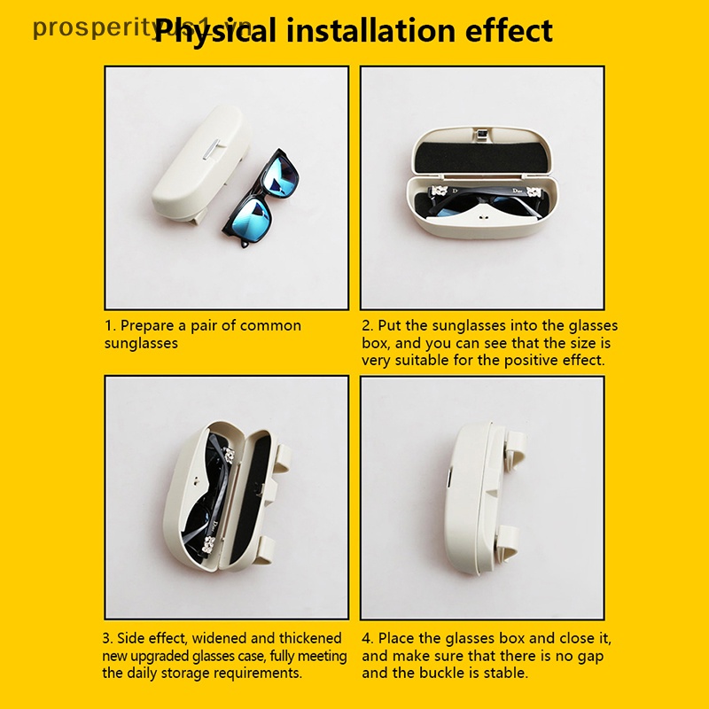 Hộp Đựng Mắt Kính / Kính Mát Gắn Tấm Che Nắng Trong Xe Hơi prosperityus1 [VN]