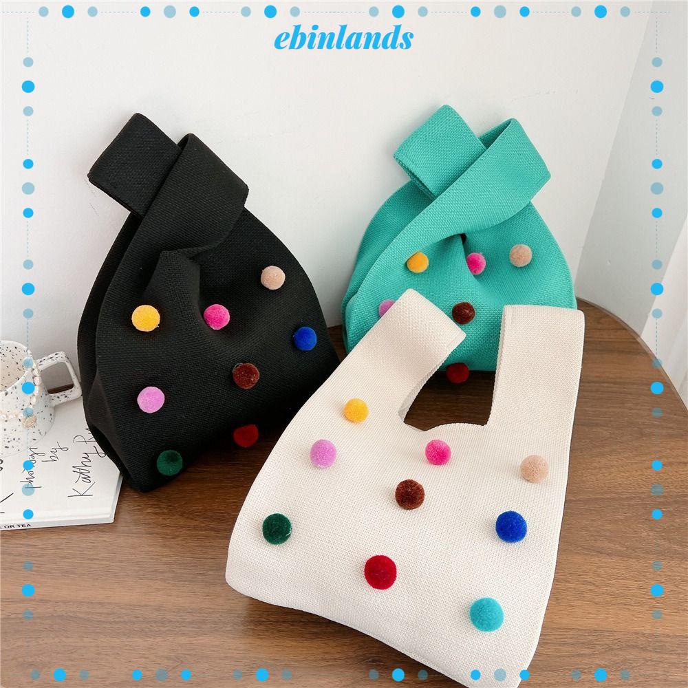 Túi Xách Đeo Vai Đan Len Có Thể Tái Sử Dụng Nhiều Màu Sắc Thời Trang Cho Nữ