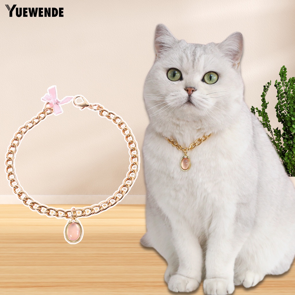 Vòng Cổ Đính Đá Quý Giả Thanh Lịch Bắt Mắt Dành Cho Thú Cưng YQ.E