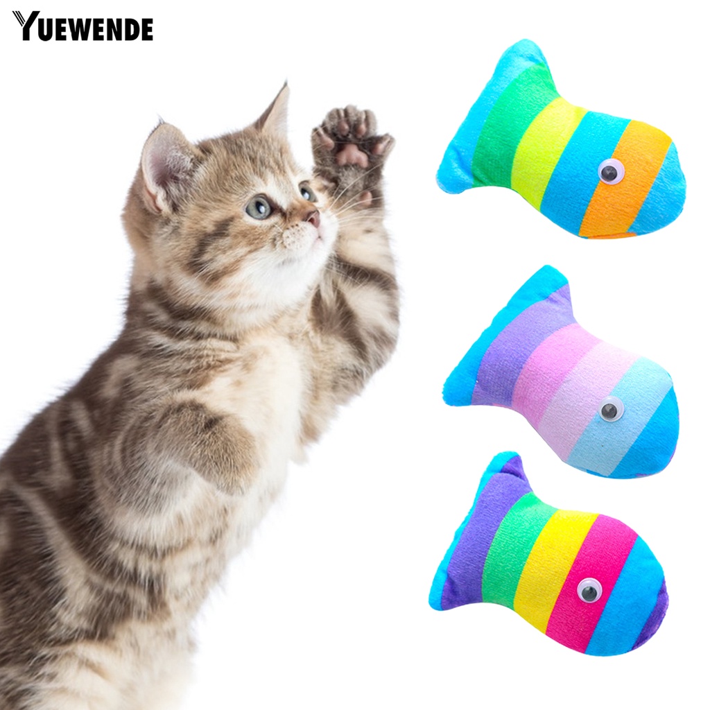 Đồ Chơi Nhồi Bông Mềm Mại Hình Cá Chống Trầy Xước Độ Co Giãn Cao Huấn Luyện Răng Cho Cún Cưng YQ.E