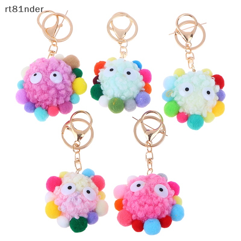 Rt Móc Khóa Hình Búp Bê Hoạt Hình Rain Briquettes Nhồi Bông Dễ Thương Trang Trí Ba Lô / Túi Xách / Ô Tô