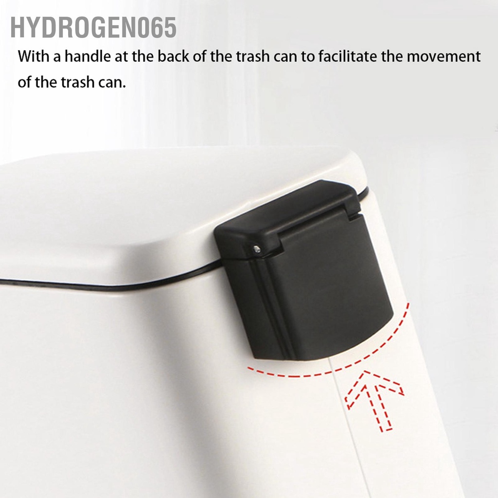 Hydrogen065 Thùng rác có bậc bằng thép không gỉ 5L thể đựng cho phòng ngủ tắm