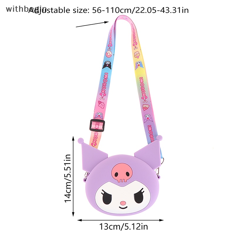 Túi Đeo Chéo Mini Bằng Silicon Chống Nước Họa Tiết Hoạt Hình Cho Bé