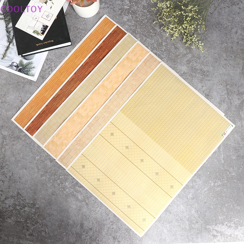 Sticker Dán Sàn Nhà Trang Trí Nhà Búp Bê Tỉ Lệ 1: 12