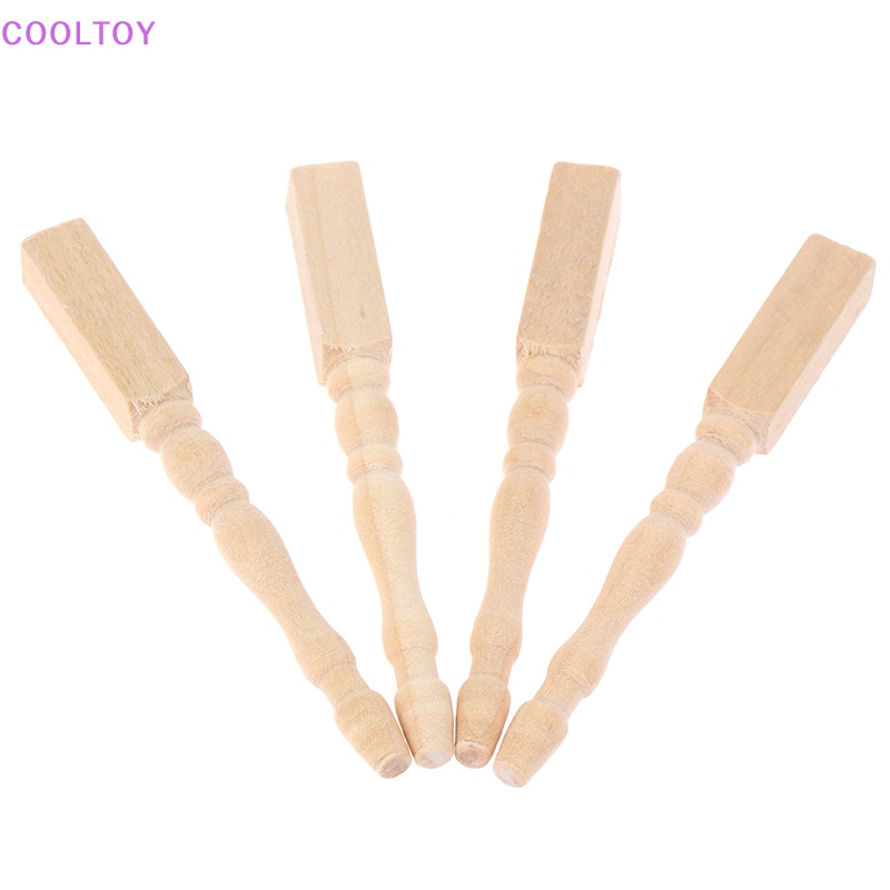 Set 4 Chân Bàn Trang Trí Nhà Búp Bê DIY Tỷ Lệ 1: 12