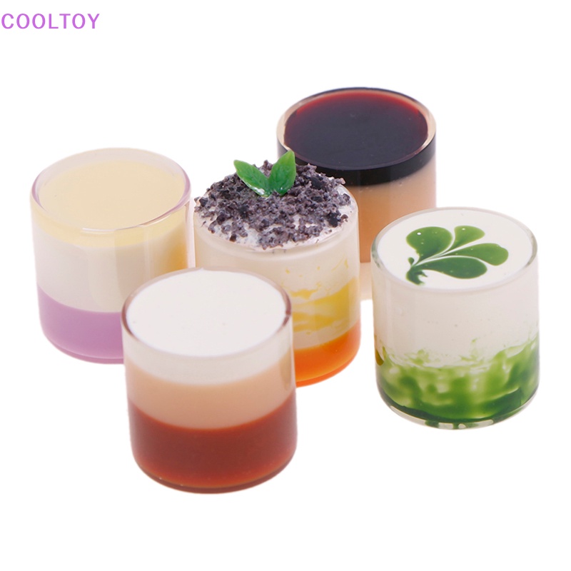 Bộ Ly Bánh Mousse Mini Tỷ Lệ 1: 12 Cho Nhà Búp Bê