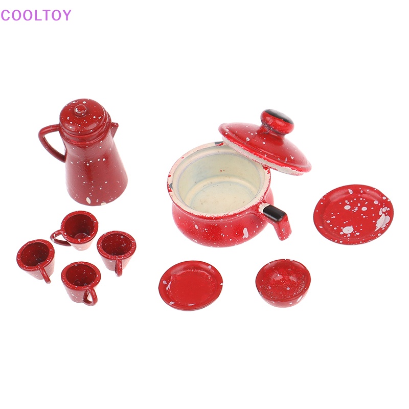 Mô Hình Dụng Cụ Làm Bếp Thủ Công Bằng Sắt Tỉ Lệ 1: 12 Trang Trí Nhà Búp Bê