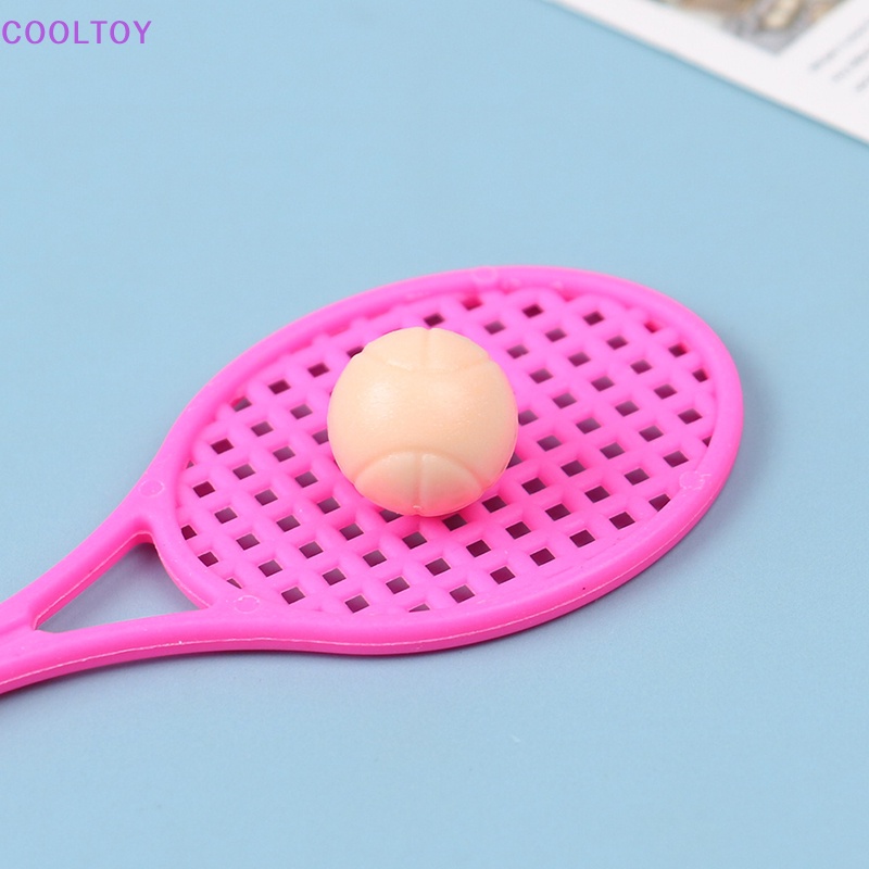 Bộ 4 Vợt Tennis Đồ Chơi Cho Nhà Búp Bê 1: 6 / 1: 12