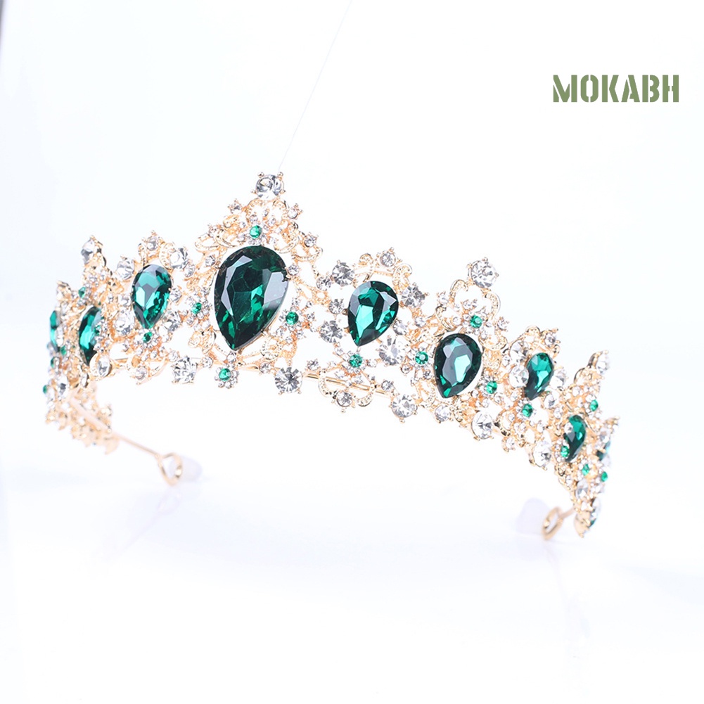 Cài Tóc Hình Vương Miện Đính Đá Lấp Lánh Dành Cho Cô Dâu