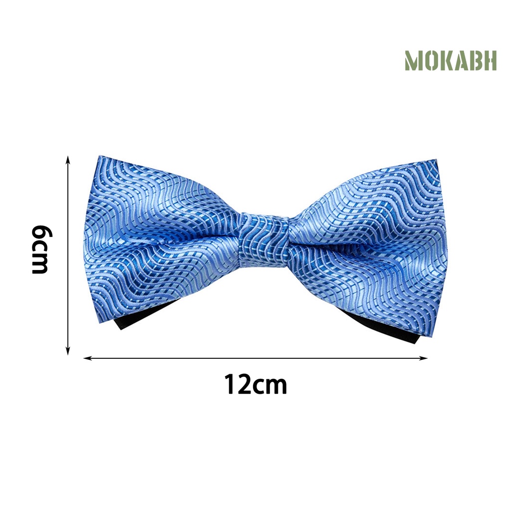 Cà Vạt Nơ Màu Trơn Hai Lớp Họa Tiết Thời Trang Có Thể Điều Chỉnh Cho Nam