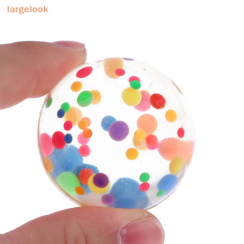 Quả Bóng Cao Su Dẻo Trong Suốt 42mm Nhiều Màu Sắc Cho Bé