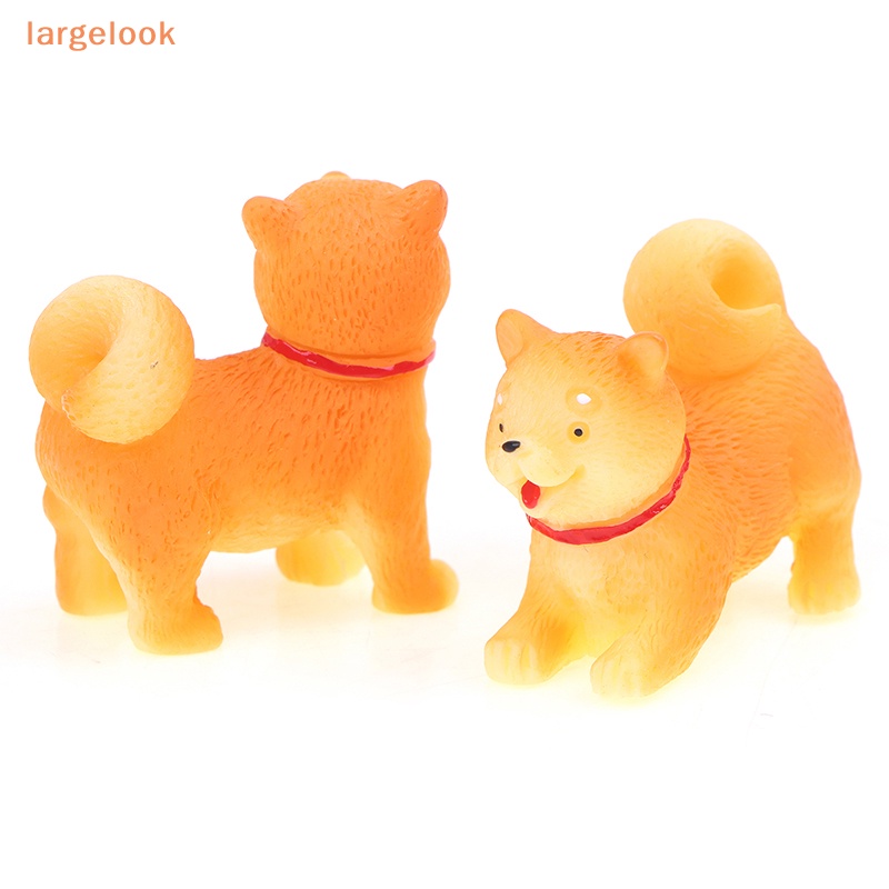 1 Mô Hình Chú Chó Shiba Inu Màu Vàng Dễ Thương Dùng Trang Trí
