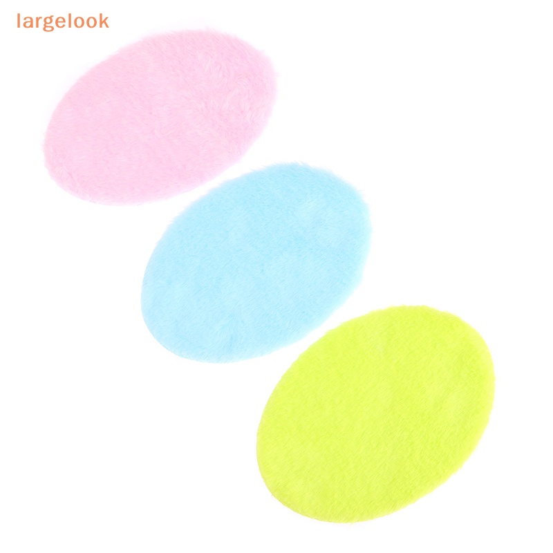 1 Thảm Lông Lót Sàn Hình Oval Trang Trí Nhà Búp Bê