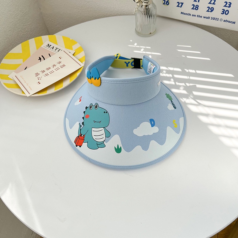 Mũ Lưỡi Trai Hở Chóp Chống Tia UV In Họa Tiết Hoạt Hình Phong Cách Hàn Quốc Thời Trang Đi Biển Mùa Hè