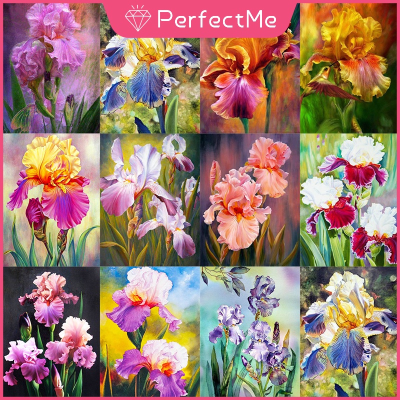 Bộ Tranh Đính Đá 5D Tự Làm 30x40cm Hình Hoa Trang Trí Nhà Cửa