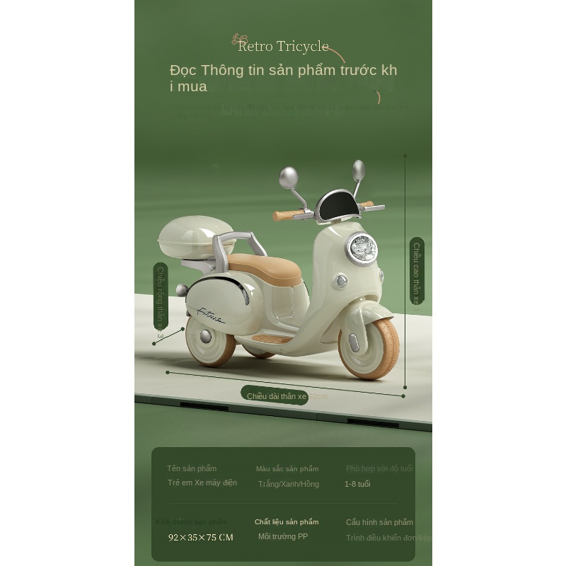 Xe Điện Đồ Chơi Điều Khiển Từ Xa Cho Bé