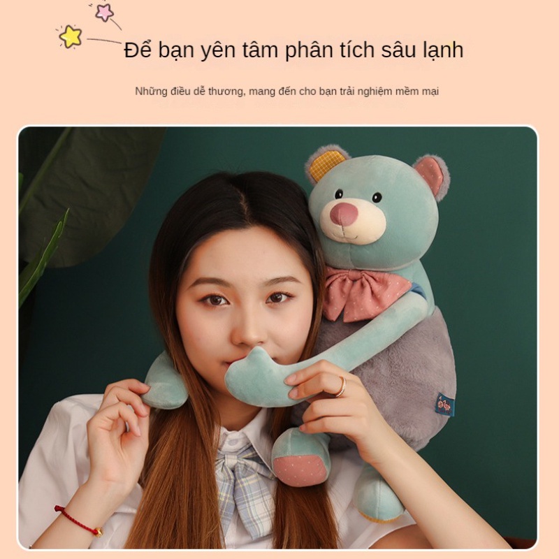 Thú Nhồi Bông Hình Thỏ Tai Gấu Dễ Thương Cho Bé