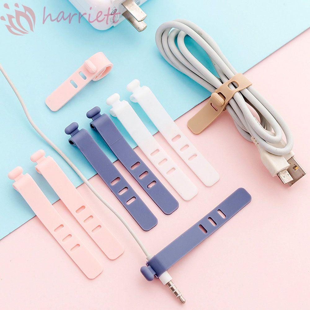 Giá Đỡ Cố Định Dây Cáp Sạc / Tai Nghe Linh Hoạt Sắp Xếp Gọn Gàng Cho Văn Phòng