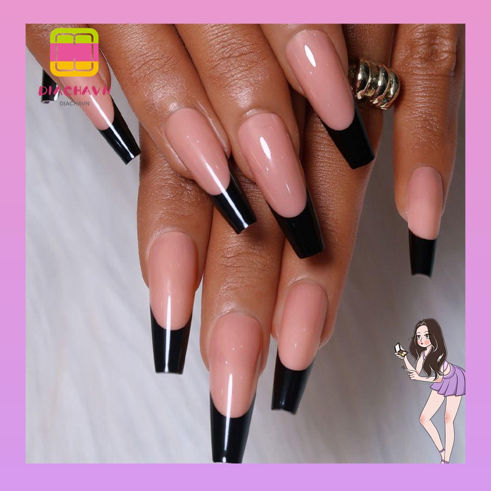 Bộ 24 Móng Tay Giả Che Phủ Toàn Diện Dùng Múa Ba Lê DIY