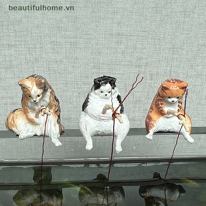 1 Chú Mèo Hoạt Hình Dùng Trang Trí Bể Cá