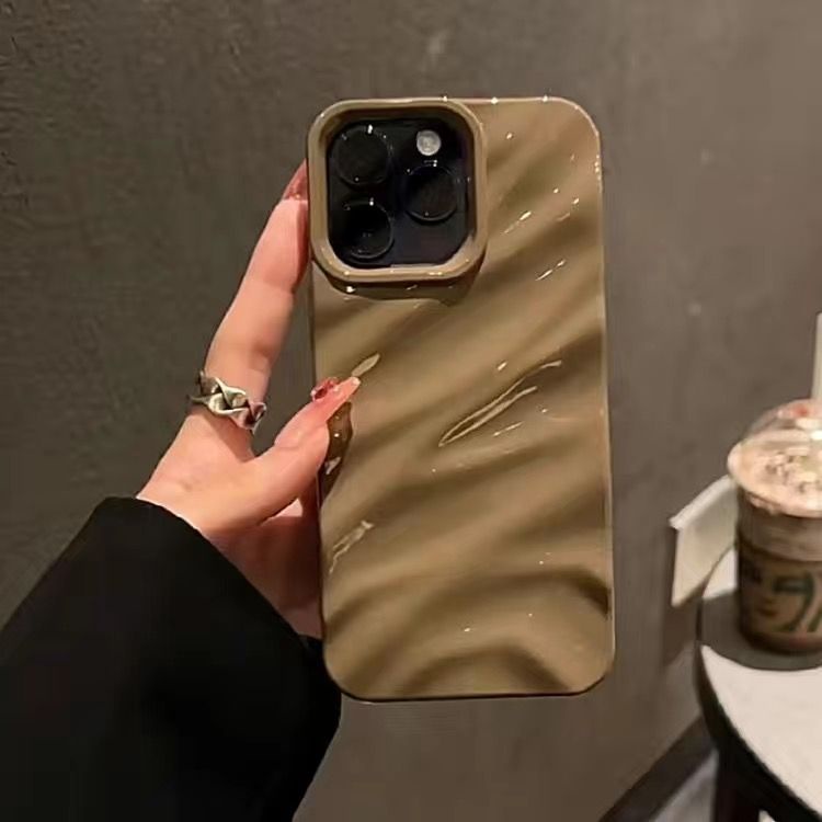 Ốp Điện Thoại TPU Dẻo Họa Tiết Gợn Sóng Nước 3D Thời Trang Chống Sốc / Bụi Bẩn Cho iPhone 11 iPhone 14 13 12 Pro Max