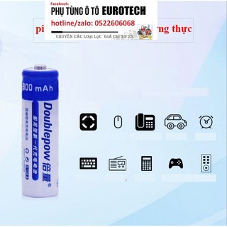 Bộ 4 viên pin tiểu AA 800mAh sạc lại Doublepow
