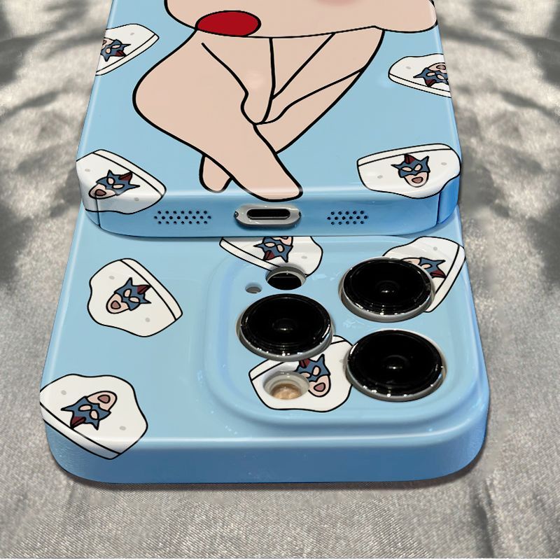 Ốp Điện Thoại Thời Trang Cho Iphone121378Ốp Điện Thoại Dẻo Họa Tiết Hoạt Hình Cậu Bé Bút Chì Cho Iphone max Style plus14pro Shy Shin-Chan 11In N8ZI