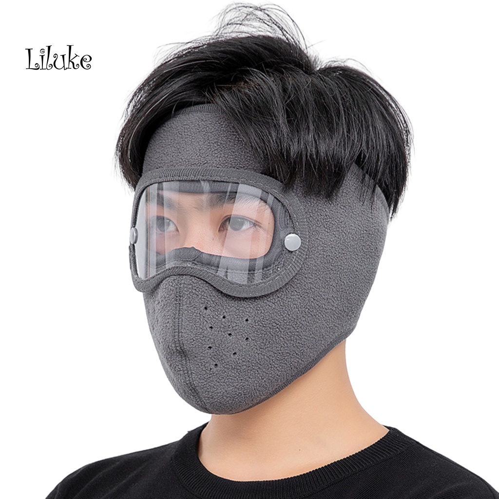 Mũ Đi Xe Đạp Màu Trơn Có Kính Bảo Vệ Tai Và Mũ Đội Mùa Đông 20