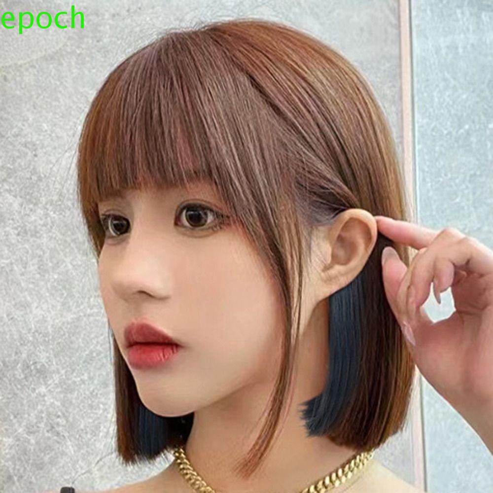 Epoch Bộ Tóc Giả Bob Nhuộm Màu Ngọt Ngào Có Mái Bằng Sợi Chịu Nhiệt Hóa Trang Cho Nữ