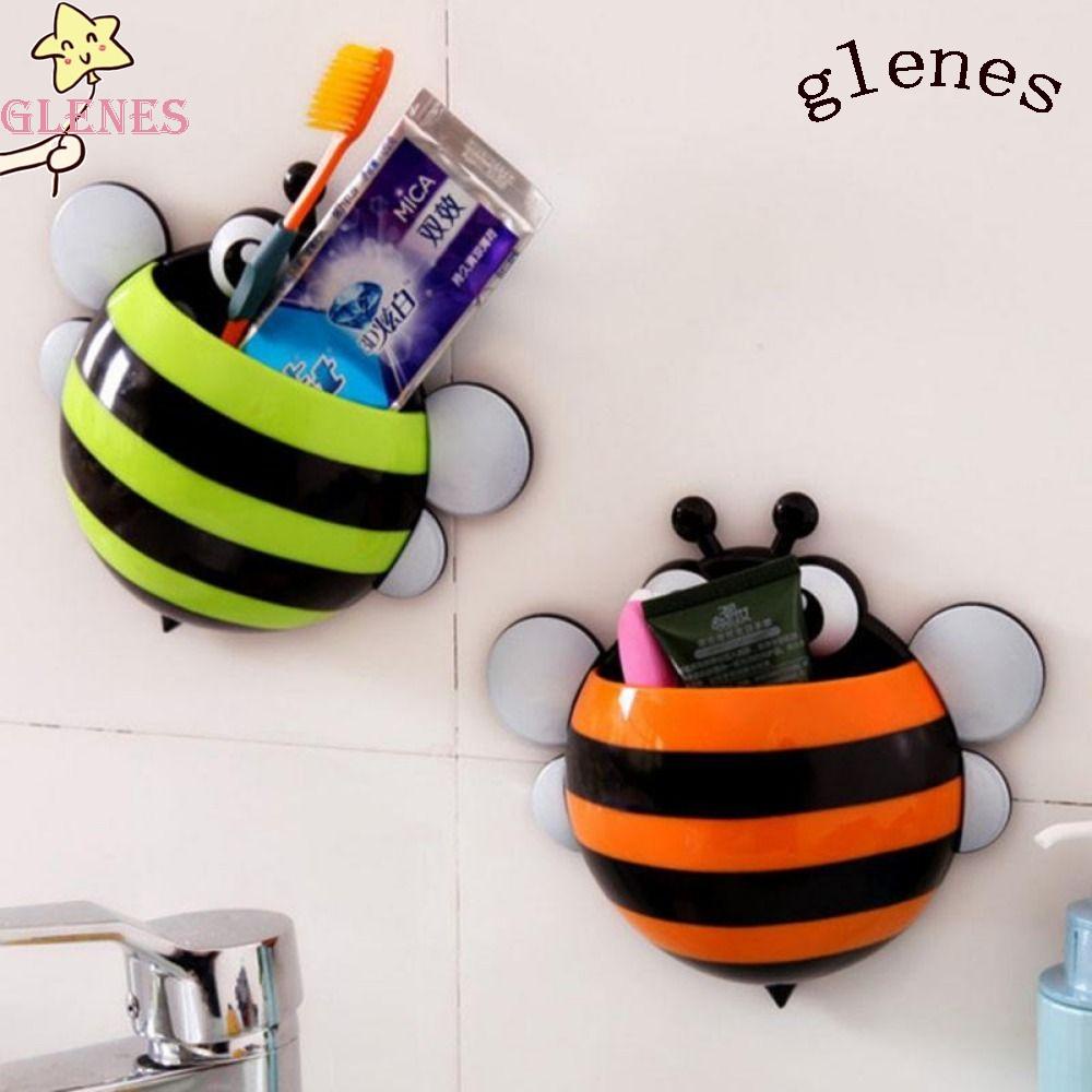 Giá Đỡ Bàn Chải Đánh Răng Gắn Tường Bằng Nhựa Không Cần Khoan