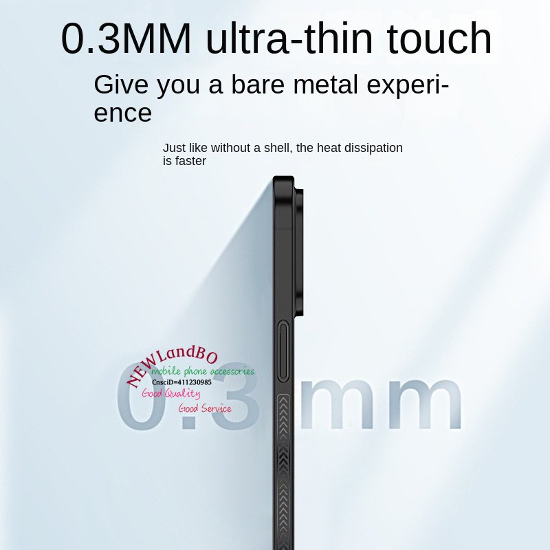 Ốp Điện Thoại Siêu Mỏng Chống Trượt 0.3mm Cho iPhone 15 14 13 Pro max 14Plus