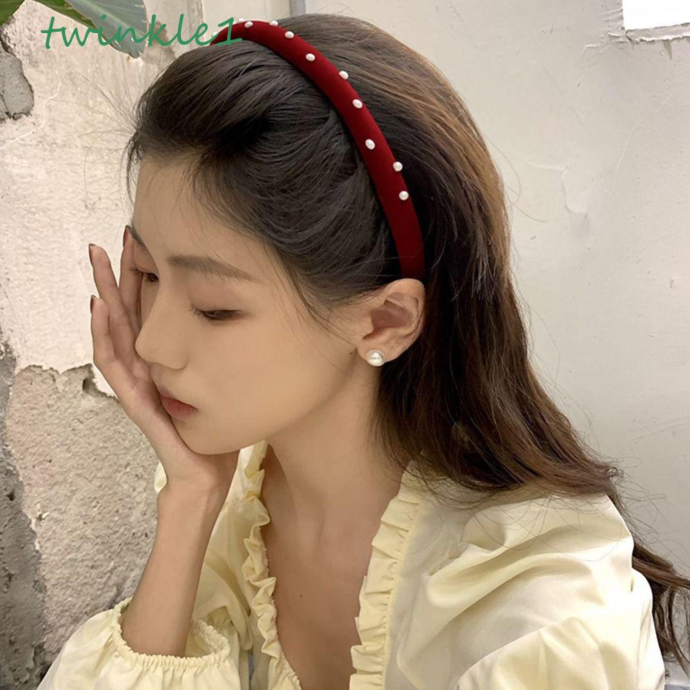 Băng Đô Nhung Màu Trơn Phong Cách Retro Thời Trang Cho Nữ