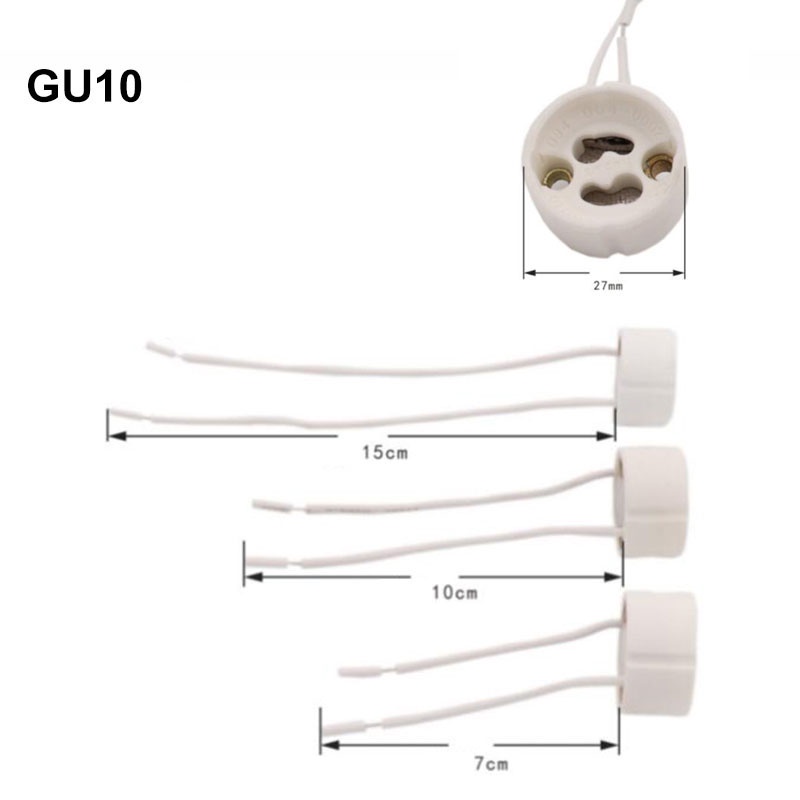 Đuôi Đèn 7cm 15cm GU10 MR16 MR11 G5.3 G4 Bằng Silicon Chuyên Dụng Cho Đèn LED Halogen vnk3