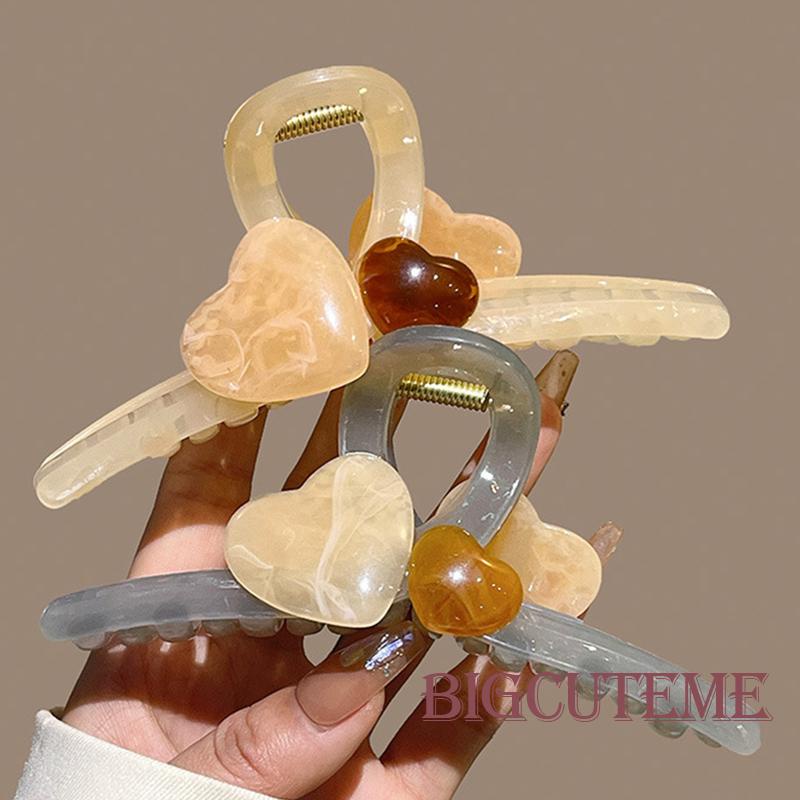 Kẹp Tóc Càng Cua Bằng Nhựa Chống Trượt Dày Dặn Cho Cô Dâu