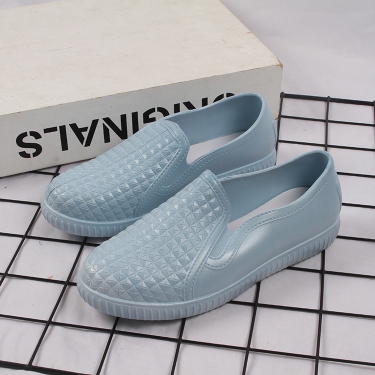 Giày Búp Bê Mũi Vuông Màu Trơn Thời Trang Mới Cho Nữ