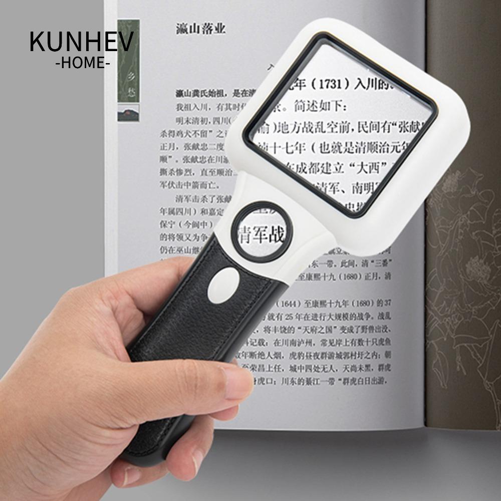 KUNHEV Kính Lúp Cầm Tay Phóng Đại 5x 45x Chất Lượng Cao