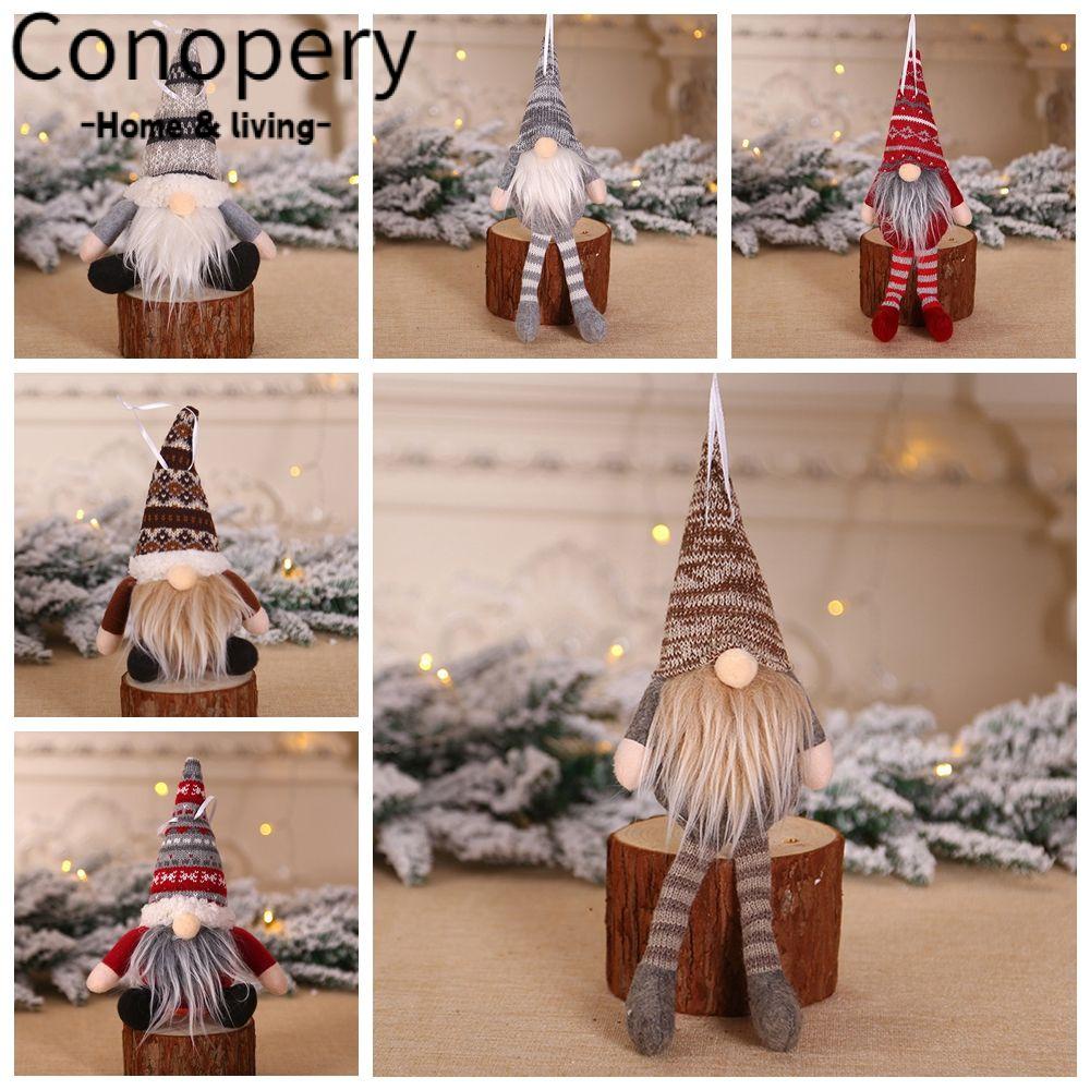 CONOPERY Búp Bê Gnome Nhồi Bông Đáng Yêu Trang Trí Giáng Sinh