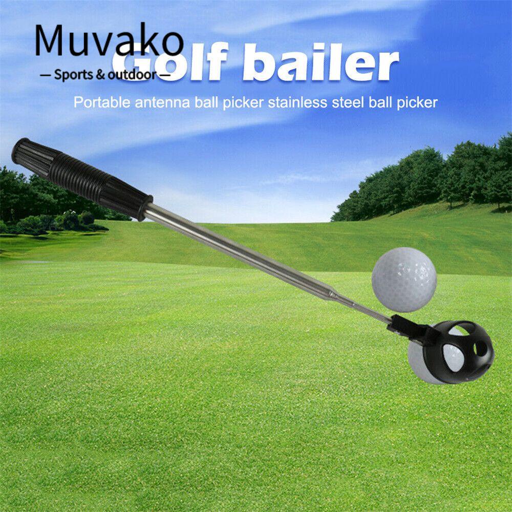 MUVAKO Dụng Cụ Nhặt Bóng Golf Bằng Thép 8 Đoạn Thiết Kế Nhỏ Gọn Thời Trang