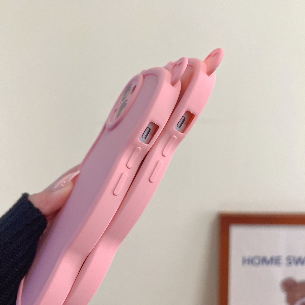 Ốp Điện Thoại In Hình Chú Heo Tai Hồng Cho Iphone 14 13 Pro Max 12 / 11 / xs / xr
