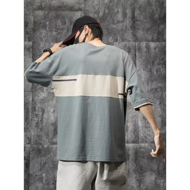 Áo Thun Cotton Tay Ngắn Dáng Rộng Cỡ Lớn M-8XL Thời Trang Cho Nam