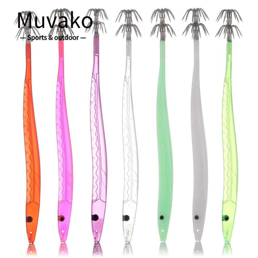 MUVAKO Móc Câu Cá Hình Bạch Tuộc Dạ Quang