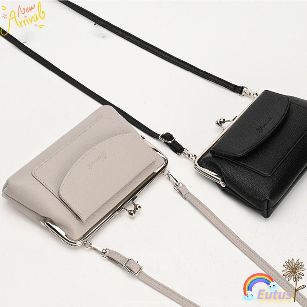 Túi Đeo Chéo Da PU Màu Trơn Dáng Vuông Phong Cách Vintage 2023 Cho Nữ