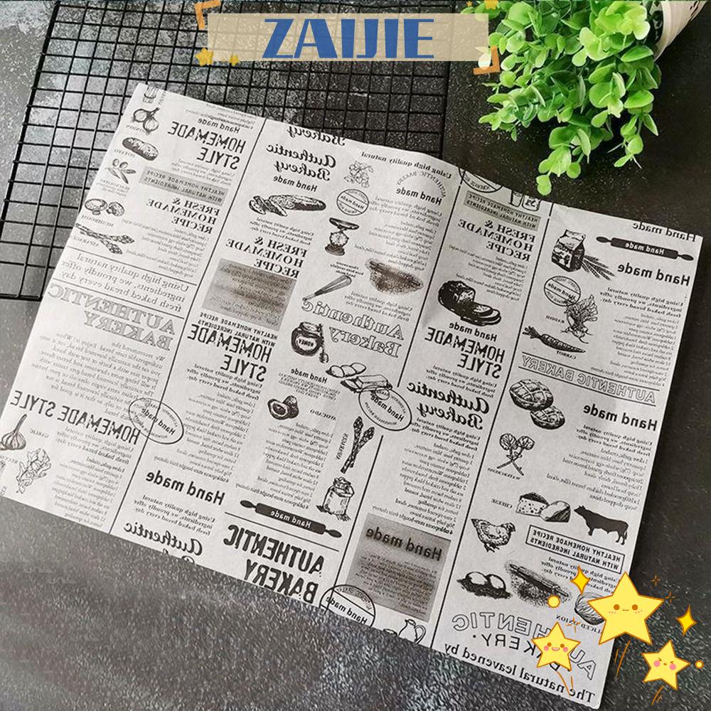 ZAIJIE24 Set 24 200 Giấy Sáp In Dấu Vân Tay Chống Mỡ Dùng Một Lần Tiện Dụng