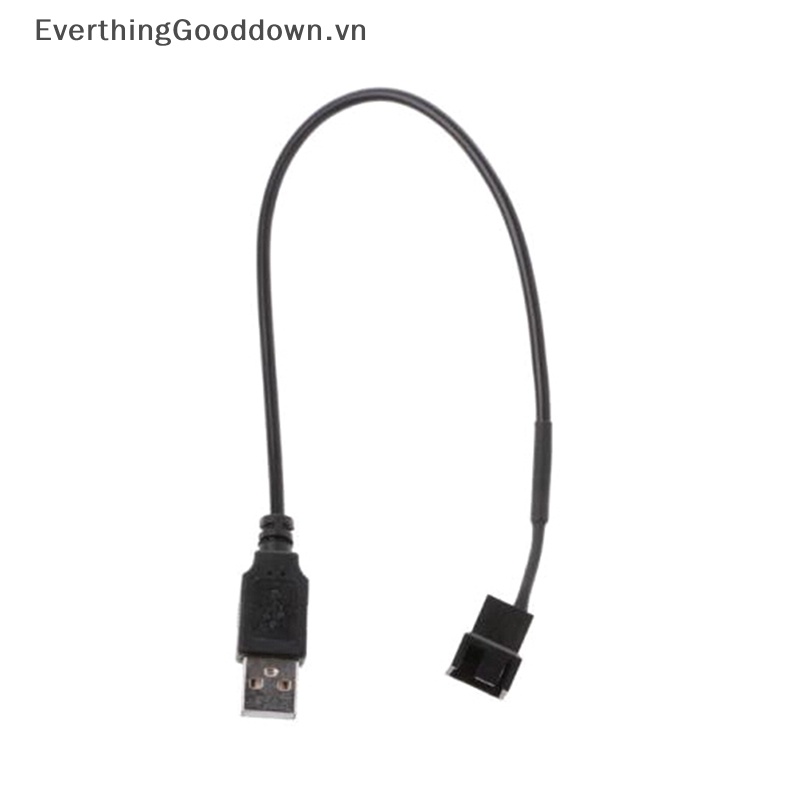 Everthinggooddown Cáp Kết Nối usb 2.0A male Sang 4-pin Cho Quạt Máy Tính 5v Vn
